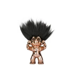 Lykketrold figur bronze H 12 cm