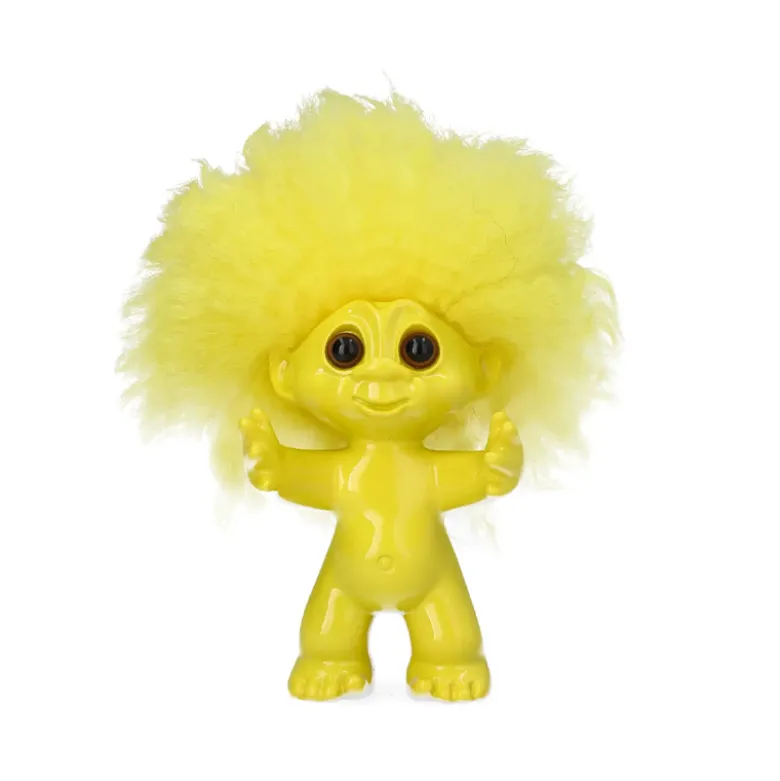 Lykketrold gul 9 cm