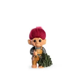 Lykketrold Grandam Far julefigur rød 19 cm