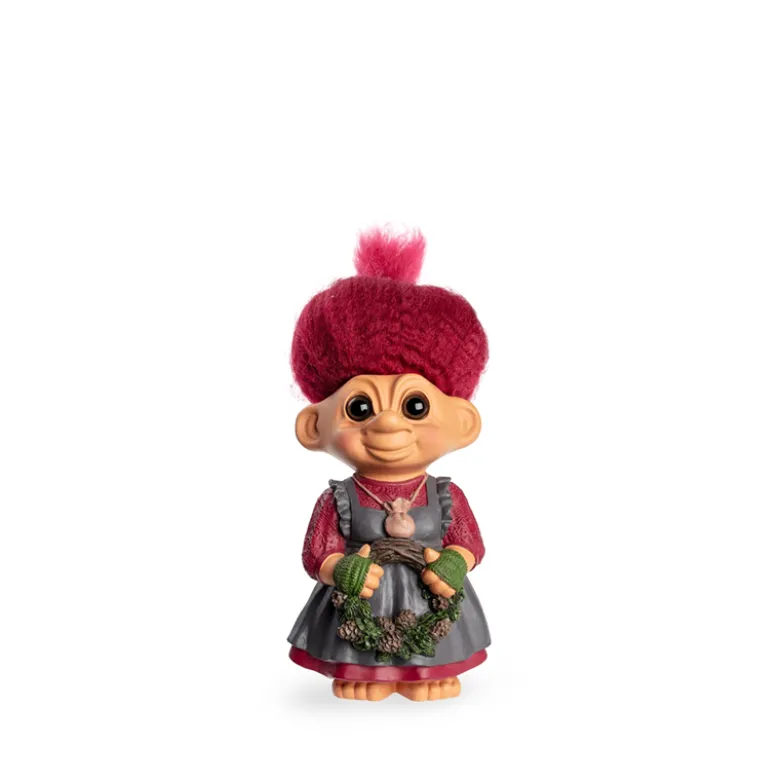 Lykketrold Grandam Mor julefigur rød 19 cm