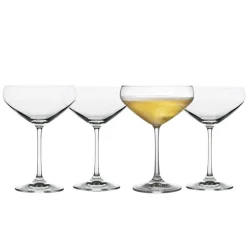 Lyngby Glas Juvel champagneskål 34 cl 4 stk.