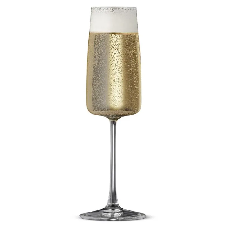 Lyngby Glas Krystal Zero champagneglas 30 cl 4 stk.