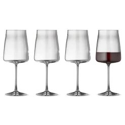 Lyngby Glas Krystal Zero rødvinsglas klar 4 stk. 54 cl