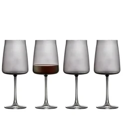 Lyngby Glas Krystal Zero rødvinsglas smoke 4 stk. 54 cl