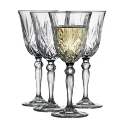 Lyngby Glas Melodia hvidvinsglas 4 stk. 21 cl
