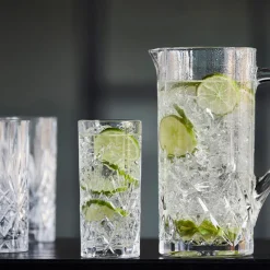 Lyngby Glas Melodia kande 1,2 liter med 6 glas 36 cl
