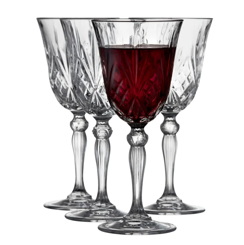 Lyngby Glas Melodia rødvinsglas 4 stk. 27 cl