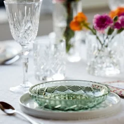 Lyngby Glas Sorrento asiet grøn 4 stk. 16 cm