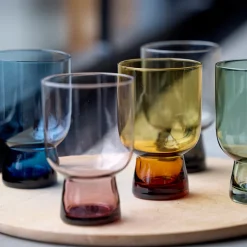 Lyngby Glas Sorrento vandglas blå 30 cl 4 stk.