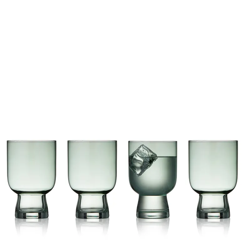 Lyngby Glas Sorrento Vandglas grøn 30 cl 4 stk.