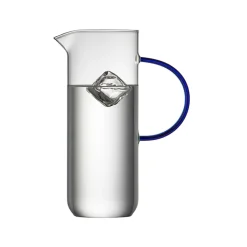 Lyngby Glas Torino glaskande 1,1 liter klar/blå