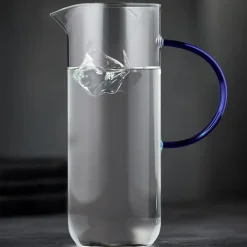 Lyngby Glas Torino glaskande 1,1 liter klar/blå