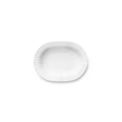 Lyngby oval dyb serveringsfad 25 cm
