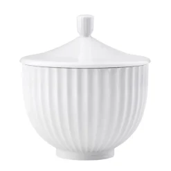 Lyngby Porcelæn Bonbonniere Hvid 14 cm