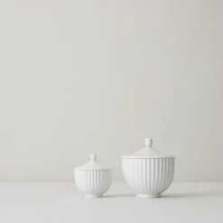 Lyngby Porcelæn Bonbonniere Hvid 14 cm
