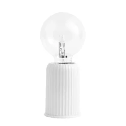 Lyngby Porcelæn Fitting #3 bordlampe hvid 10,7 cm