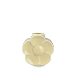 Lyngby Porcelæn Flower smørblomst vase sand H 11,5 cm