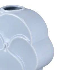 Lyngby Porcelæn Flower stedmoderblomst vase lyseblå H 17 cm