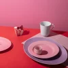 Lyngby Porcelæn Herringbone dækkeserviet rosa 43x30 cm
