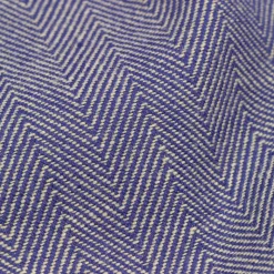 Lyngby Porcelæn Herringbone dug blå 150x320 cm