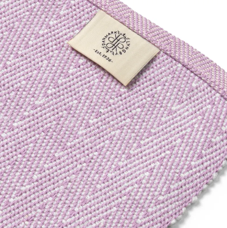 Lyngby Porcelæn Herringbone dækkeserviet lilla 43x30 cm