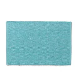Lyngby Porcelæn Herringbone dækkeserviet turkis 43x30 cm