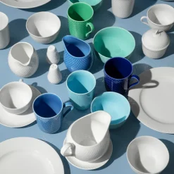 Lyngby Porcelæn Rhombe Color Kop Med Hank Blå 33 cl