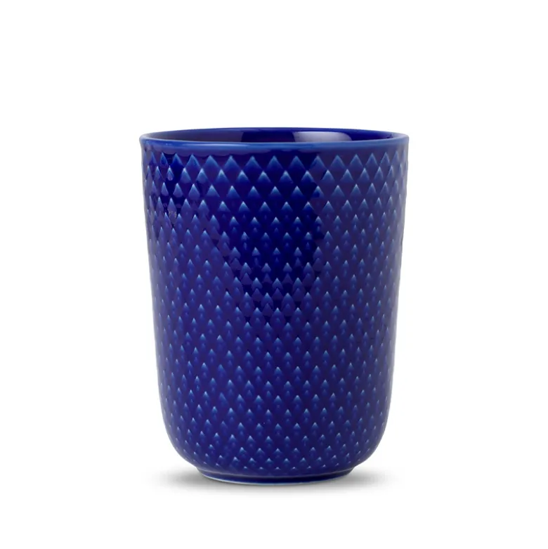 Lyngby Porcelæn Rhombe Color Krus Mørkeblå 33 cl