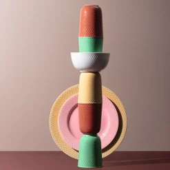 Lyngby Porcelæn Rhombe Color Krus Terracotta 33 cl