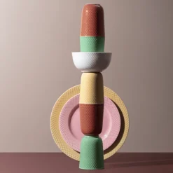 Lyngby Porcelæn Rhombe Color Krus Grøn 33 cl