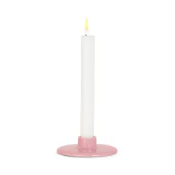 Lyngby Porcelæn Rhombe Color lysestage rosa