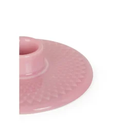 Lyngby Porcelæn Rhombe Color lysestage rosa