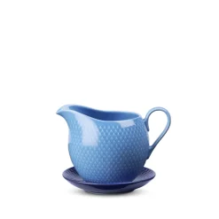 Lyngby Porcelæn Rhombe Color saucekande blå 67 cl