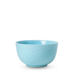 Lyngby Porcelæn Rhombe Color skål turkis 11 cm