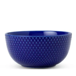 Lyngby Porcelæn Rhombe Color skål mørkeblå 22 cm