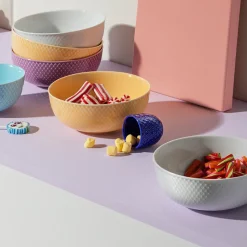 Lyngby Porcelæn Rhombe Color skål sand Ø 15,5 cm