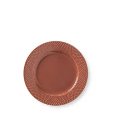 Lyngby Porcelæn Rhombe Color tallerken terracotta 23 cm