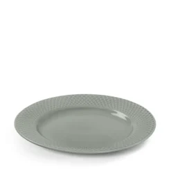 Lyngby Porcelæn Rhombe Earth frokosttallerken 21 cm moss