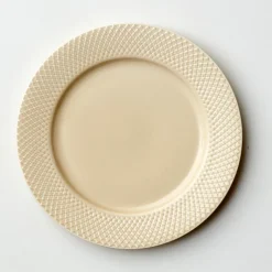 Lyngby Porcelæn Rhombe Earth middagstallerken marble 2 stk. Ø 27 cm