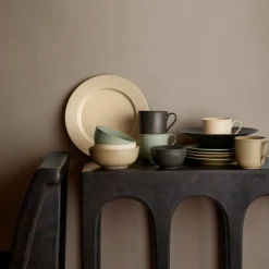 Lyngby Porcelæn Rhombe Earth skål clay Ø 15,5 cm