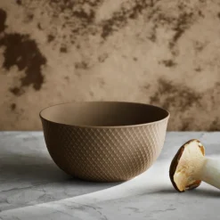 Lyngby Porcelæn Rhombe Earth skål clay Ø 17,5 cm
