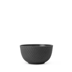 Lyngby Porcelæn Rhombe Earth skål Ø 11 cm slate