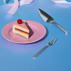 Lyngby Porcelæn Rhombe kagespade stål 25,5 cm