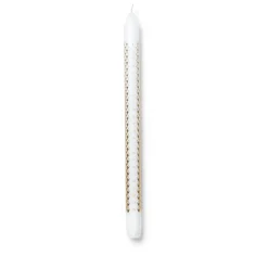 Lyngby Porcelæn Rhombe kalenderlys hvid 30 cm