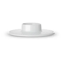 Lyngby Porcelæn Rhombe lysestage hvid 15 cm