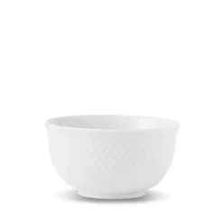Lyngby Porcelæn Rhombe skål hvid 13 cm