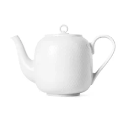 Lyngby Porcelæn Rhombe tekande hvid 1,9 liter