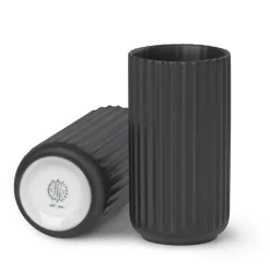 Lyngby Porcelæn Rhombe vase sort 15 cm