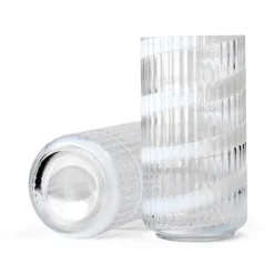 Lyngby Porcelæn Swirl vase hvid H 20,5 cm