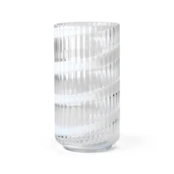 Lyngby Porcelæn Swirl vase hvid H 20,5 cm